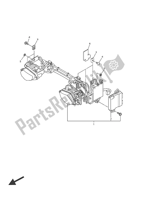 Todas las partes para Faro de Yamaha YZF R1M 1000 2016