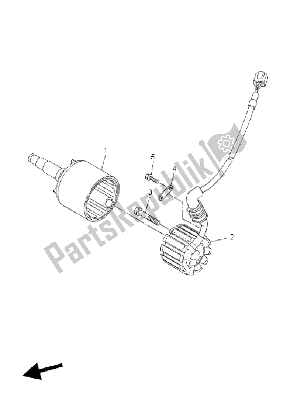 Tutte le parti per il Generatore del Yamaha FZ1 SA Fazer 1000 2011