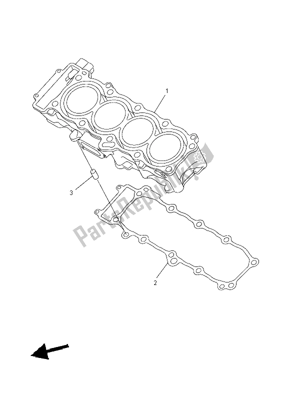 Toutes les pièces pour le Cylindre du Yamaha FZ8 NA 800 2012