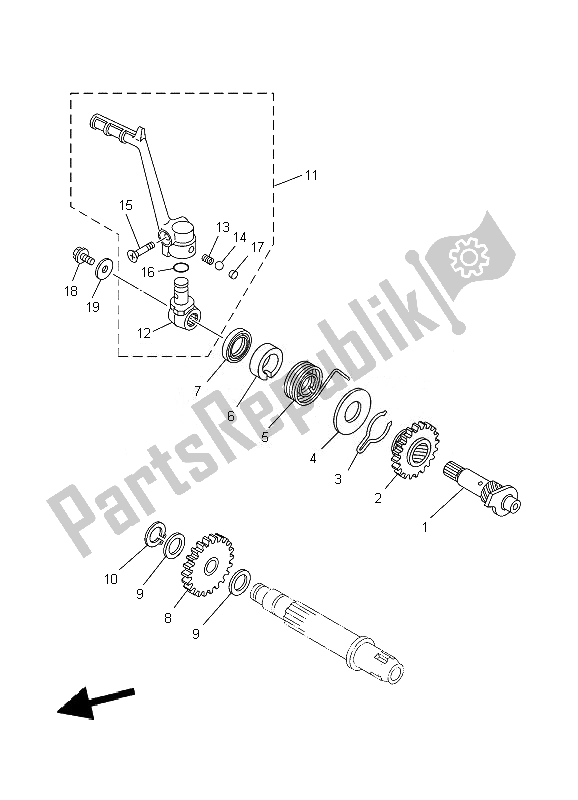 Todas as partes de Iniciante do Yamaha YZ 85 SW LW 2007