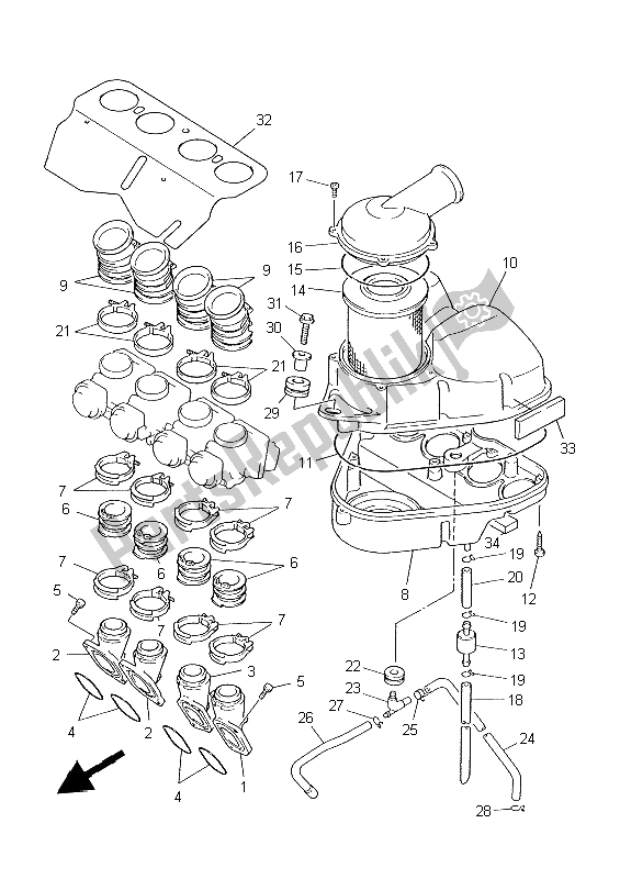 Todas las partes para Consumo de Yamaha XJ 600S Diversion 1997