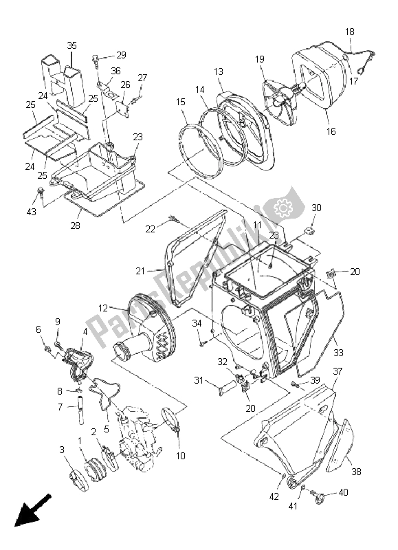 Todas las partes para Consumo de Yamaha WR 250F 2005