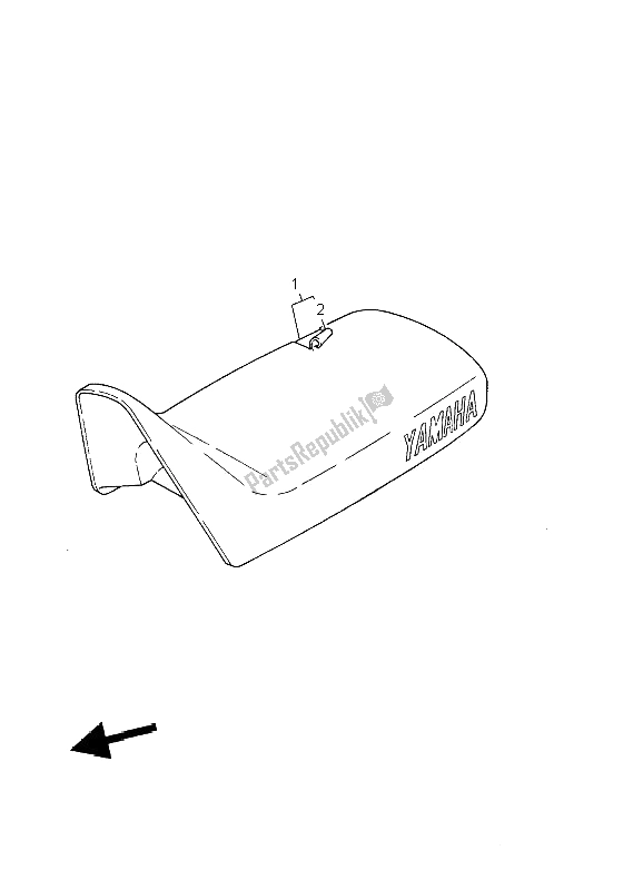 All parts for the Seat of the Yamaha PW 50 2002