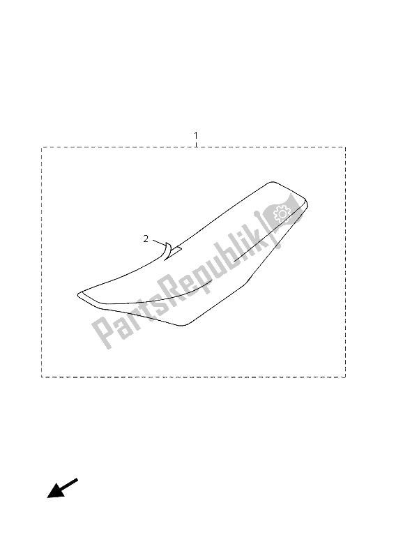 All parts for the Seat of the Yamaha WR 450F 2003