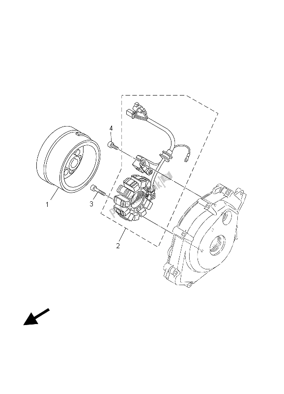 Wszystkie części do Generator Yamaha YBR 125K 2003