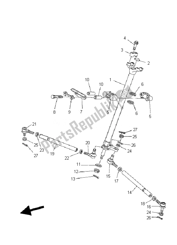 Toutes les pièces pour le Pilotage du Yamaha YFS 200 Blaster 2007