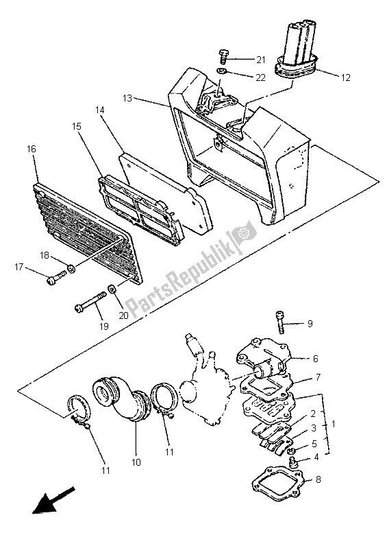 Tutte le parti per il Presa del Yamaha PW 80 1998