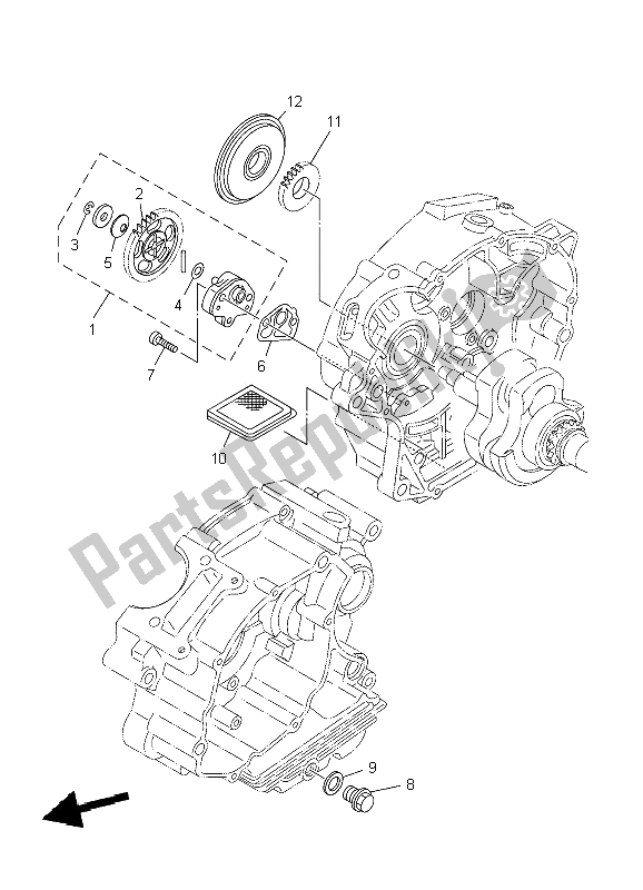 Wszystkie części do Pompa Olejowa Yamaha TT R 125E SW LW 2009