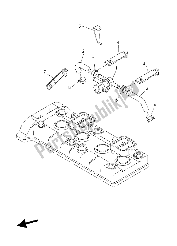 Tutte le parti per il Sistema Di Induzione Dell'aria del Yamaha YZF R6 600 2006