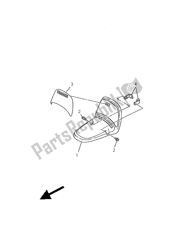 Todas las partes para Guardabarros Delantero de Yamaha PW 50 2000