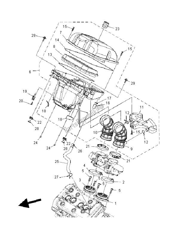 Todas las partes para Consumo de Yamaha XT 1200Z Tenere 2011