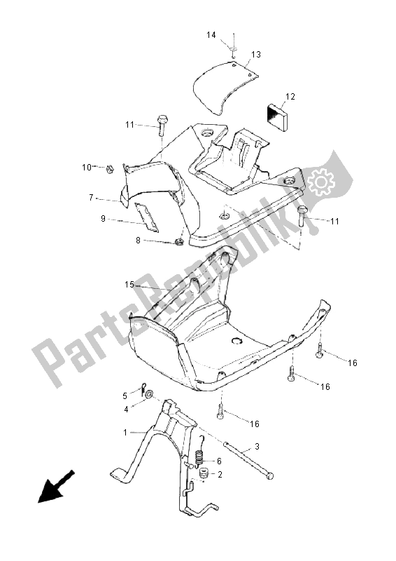 Toutes les pièces pour le Support Et Repose-pieds du Yamaha EW 50 Slider 2005