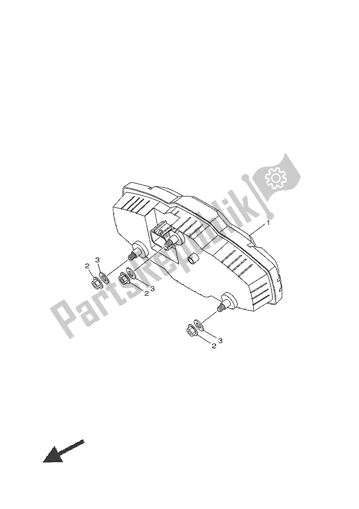 All parts for the Meter of the Yamaha YXE 700 ES 2016