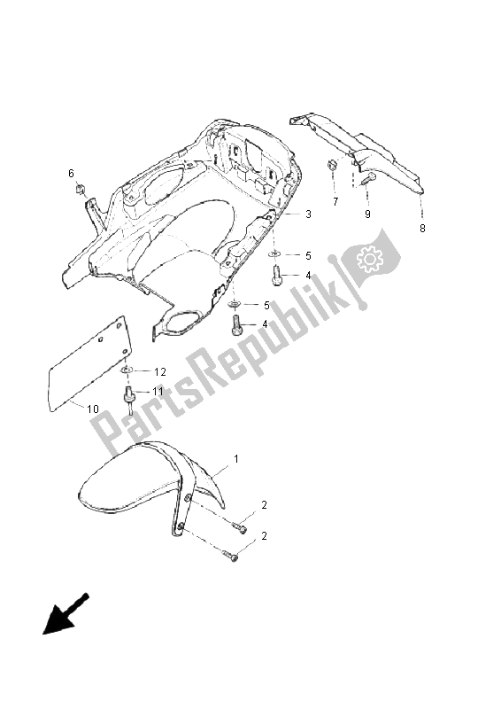 Todas las partes para Defensa de Yamaha EW 50 Slider 2006