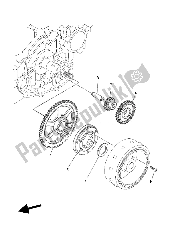 Toutes les pièces pour le Embrayage De Démarrage du Yamaha TDM 900A 2010