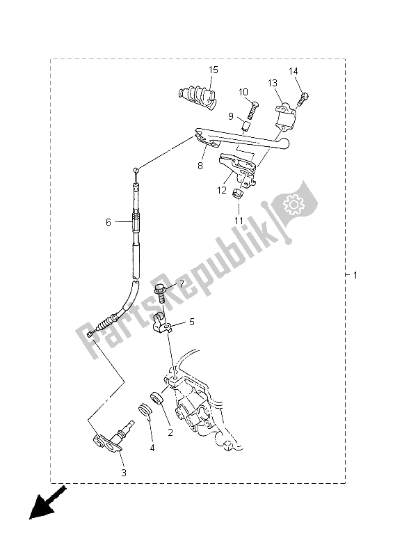 All parts for the Alternate Decompression Kit of the Yamaha YZ 450F 2005