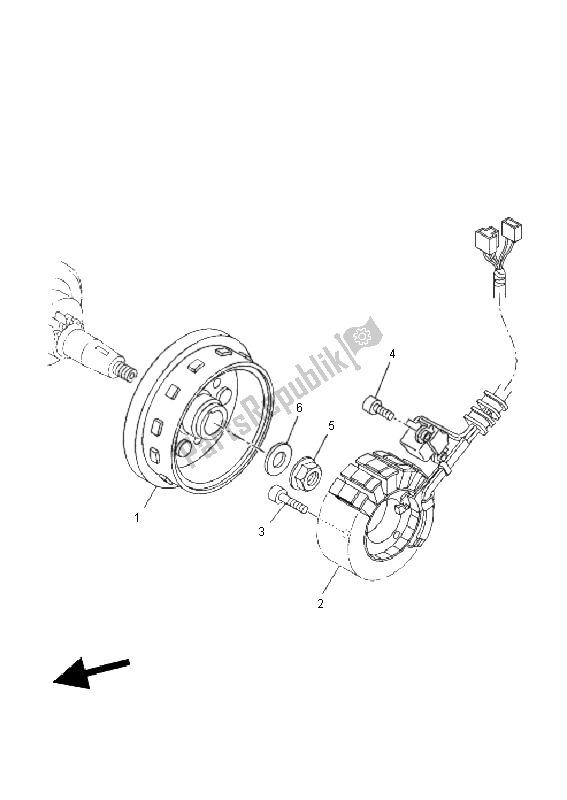 Tutte le parti per il Generatore del Yamaha WR 125X 2011