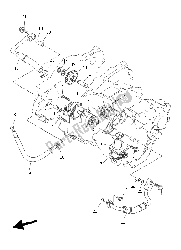 Todas las partes para Bomba De Aceite de Yamaha YZ 250F 2011