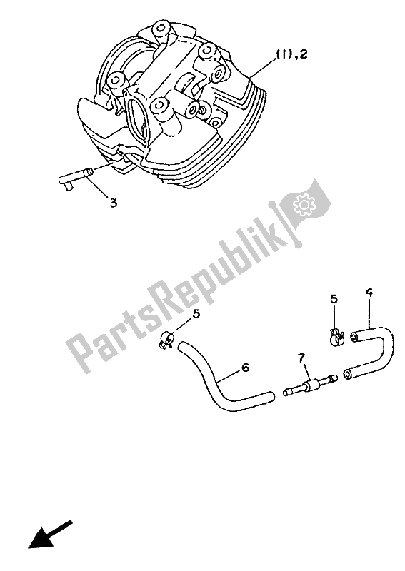 Toutes les pièces pour le Alternatif (moteur 1) du Yamaha XV 1100 Virago 1994