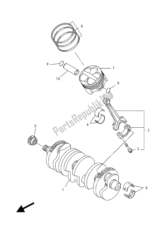 Wszystkie części do Wa? Korbowy I T? Ok Yamaha FZ1 N 1000 2012