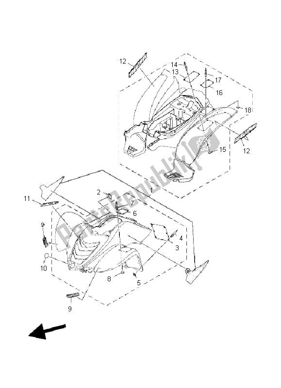 All parts for the Emblem & Label of the Yamaha YFM 80R 2005