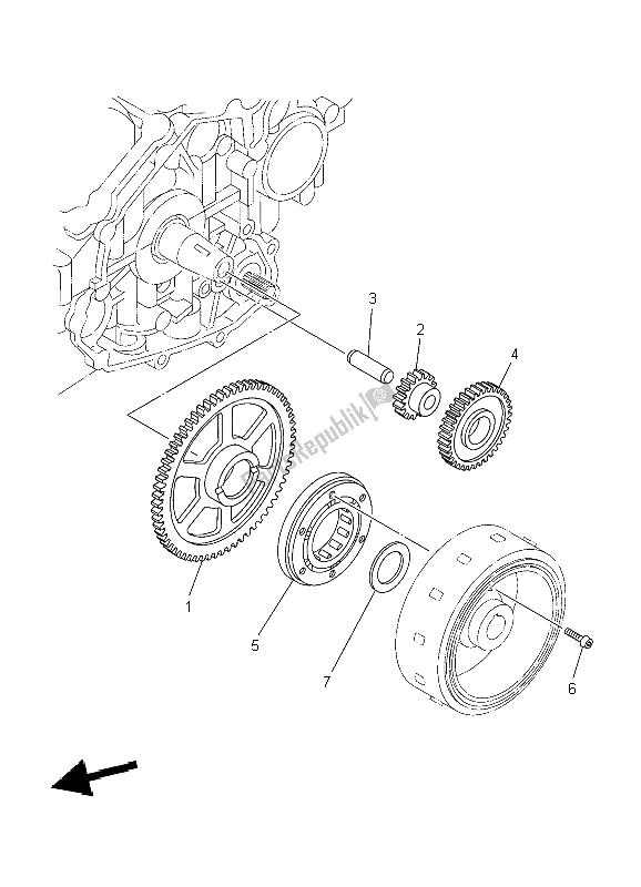 Todas las partes para Embrague De Arranque de Yamaha TDM 900 2004