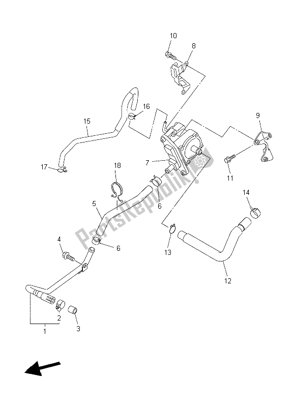 Todas las partes para Sistema De Inducción De Aire de Yamaha WR 450F 2006