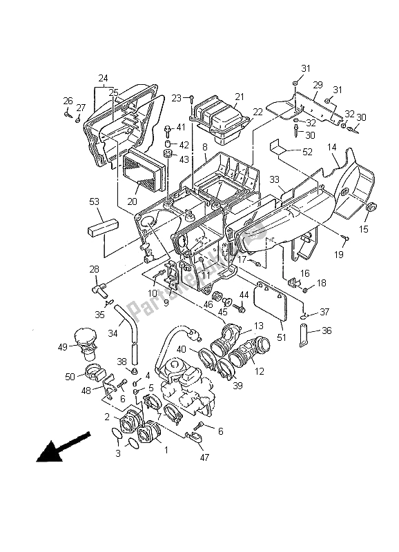 Tutte le parti per il Assunzione (per Che) del Yamaha XT 600E 2000