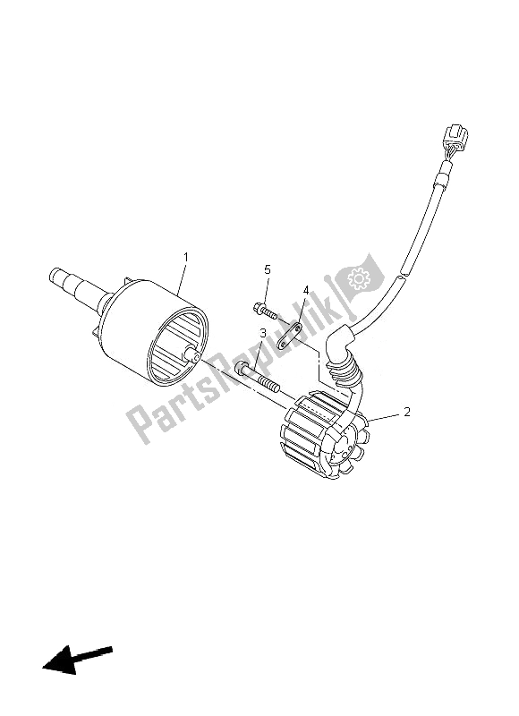 All parts for the Generator of the Yamaha FZ8 N 800 2013