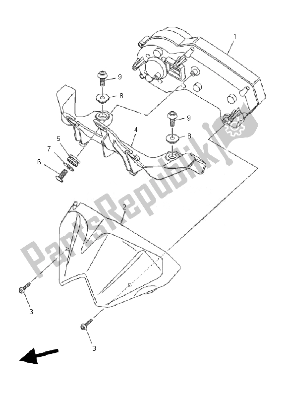 All parts for the Meter of the Yamaha XJ6 NA 600 2010