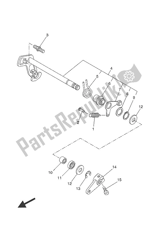 Tutte le parti per il Albero Del Cambio del Yamaha XSR 700 2016