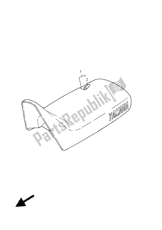 All parts for the Seat of the Yamaha PW 50 2015