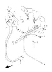 stuurhendel en kabel