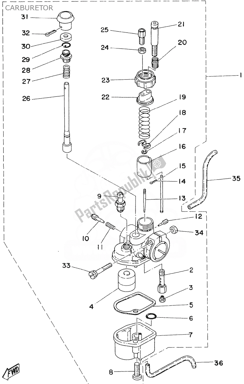 Wszystkie części do Ga? Nik Yamaha FS1 1977