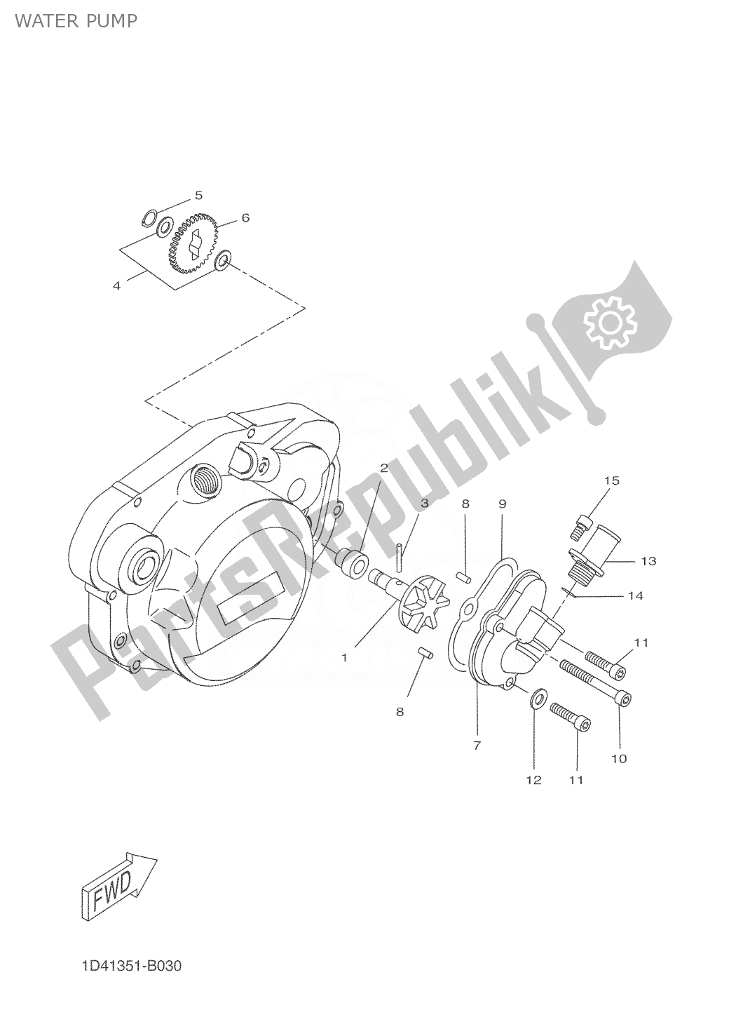 Todas las partes para Bomba De Agua de Yamaha DT 50 2006