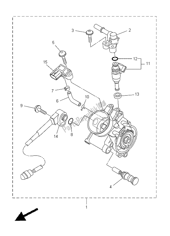 Tutte le parti per il Immissione 2 del Yamaha YZ 450F 2012