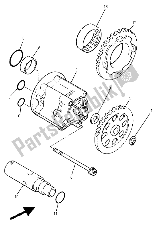 Tutte le parti per il Pompa Dell'olio del Yamaha XJR 1200 1998