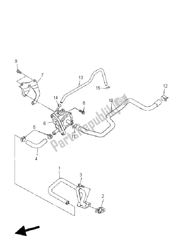 All parts for the Air Induction System of the Yamaha WR 450F 2010