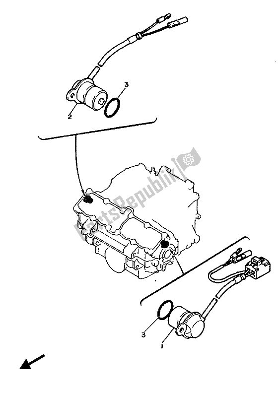 Toutes les pièces pour le Ramasser Bobine Et Gouverneur du Yamaha FZX 750 1987