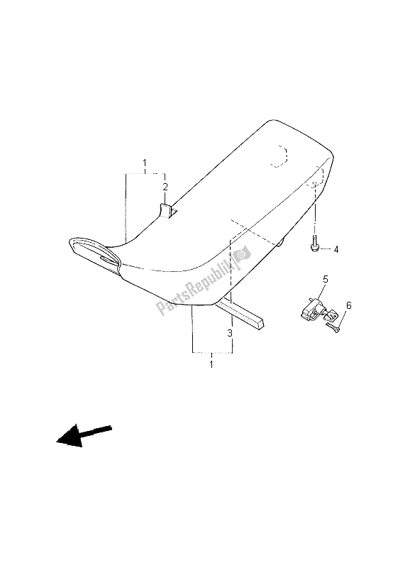 Todas las partes para Asiento de Yamaha XT 600E 2002