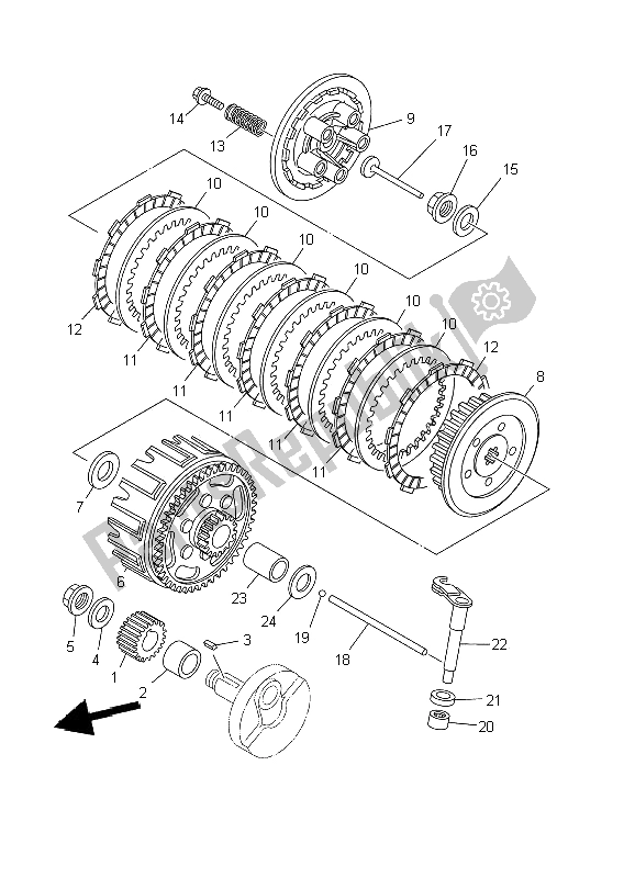 Wszystkie części do Sprz? G? O Yamaha YZ 85 SW LW 2002