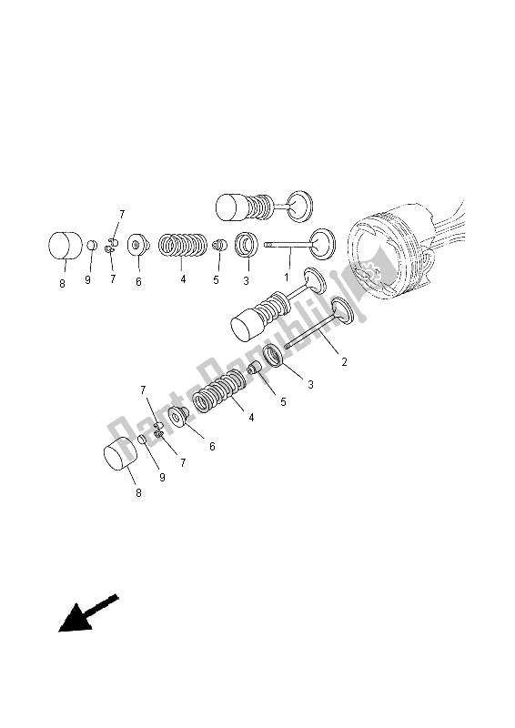 Todas las partes para Válvula de Yamaha YP 400R 2015