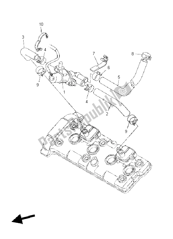 Todas as partes de Sistema De Indução De Ar do Yamaha FZ1 S Fazer 1000 2011