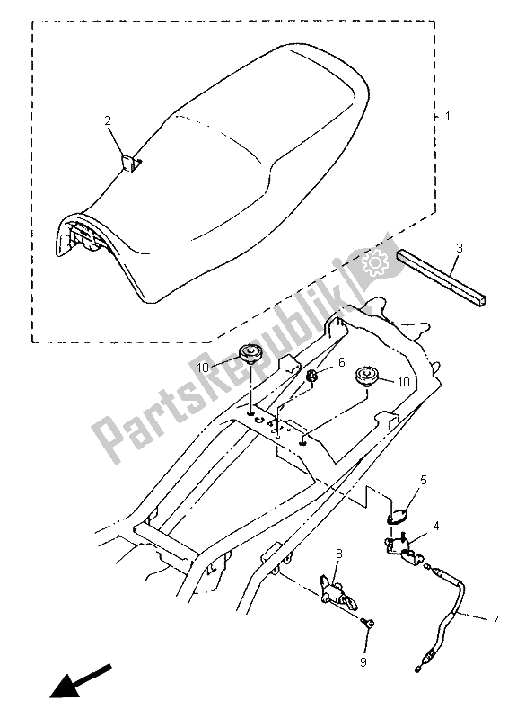 Toutes les pièces pour le Siège du Yamaha XJ 600N 1995