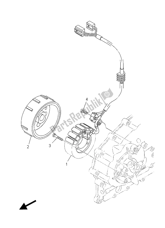 Tutte le parti per il Generatore del Yamaha XP 500A 2015