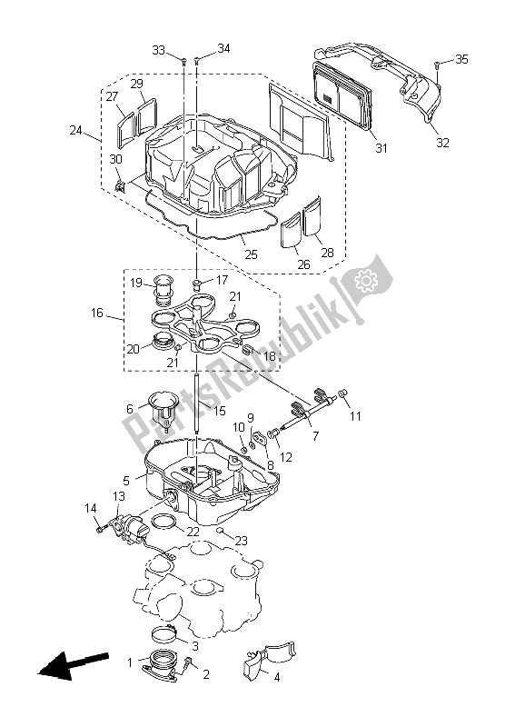 Tutte le parti per il Presa del Yamaha VMX 17 1700 2009