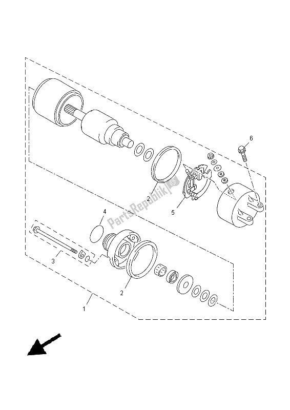 Toutes les pièces pour le Demarreur du Yamaha YP 400R 2015