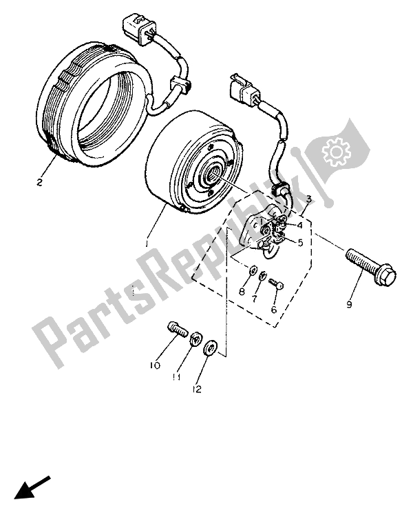 Wszystkie części do Generator Yamaha XJ 900F 1992