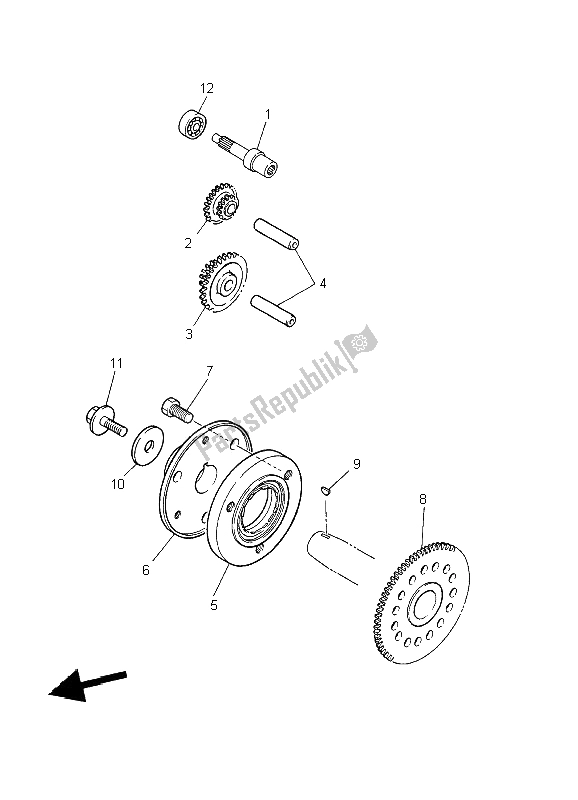 Tutte le parti per il Frizione Di Avviamento del Yamaha FZS 600 Fazer 2002