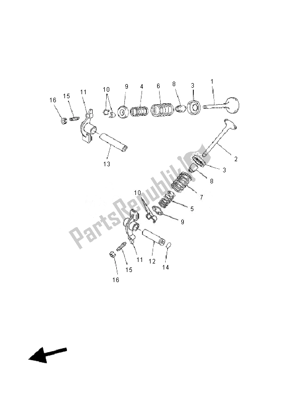 All parts for the Valve of the Yamaha YP 250R X MAX 2010